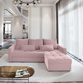 Hoekbank Kos - Slaapbank met opbergruimte - Zitcomfort Stevig