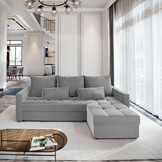 Hoekbank Kos - Slaapbank met opbergruimte - Zitcomfort Stevig