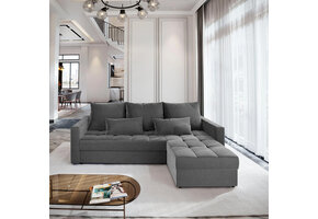 Hoekbank Kos - Universeel - Slaapbank met opbergruimte