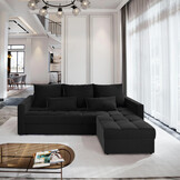 Hoekbank Kos - Slaapbank met opbergruimte - Zitcomfort Stevig