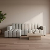 L-bank Sara met luxe stoffen en kleuren naar keuze !