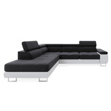 OP=OP Slaapbank met opbergruimte Sem - Hoekbank Rechts - Velvet Beige