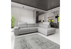 OP=OP Slaapbank met opbergruimte Sem - Hoekbank Rechts - Velvet Beige