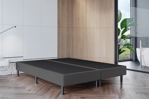 2dekans Boxen Zonder Matras - 160 x 200 Antraciet (Stofschade hoeken + Niet in originele verpakking)