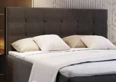 2dekans Hoofdbord Bloss 180x 120 Antraciet - (Niet in originele verpakking - kans op schade)