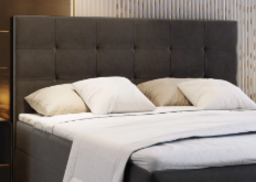 2dekans Hoofdbord Bloss 180x 120 Antraciet - (Niet in originele verpakking - kans op schade)