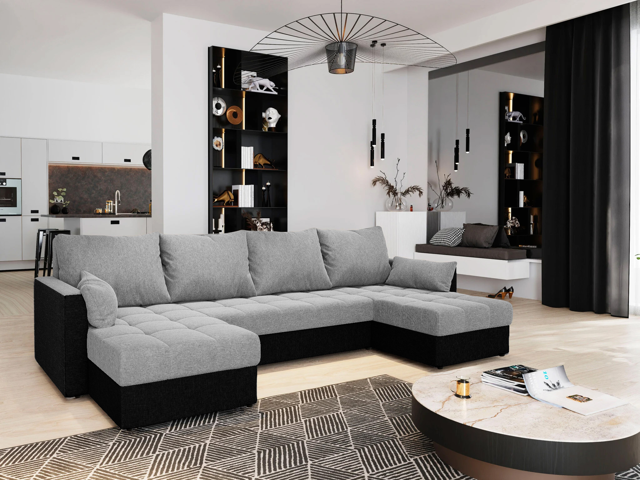 U-Bank Kos - Universeel - Slaapbank met opbergruimte - Zitcomfort Stevig