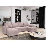 U-Bank Kos - Universeel - Slaapbank met opbergruimte - Zitcomfort Stevig