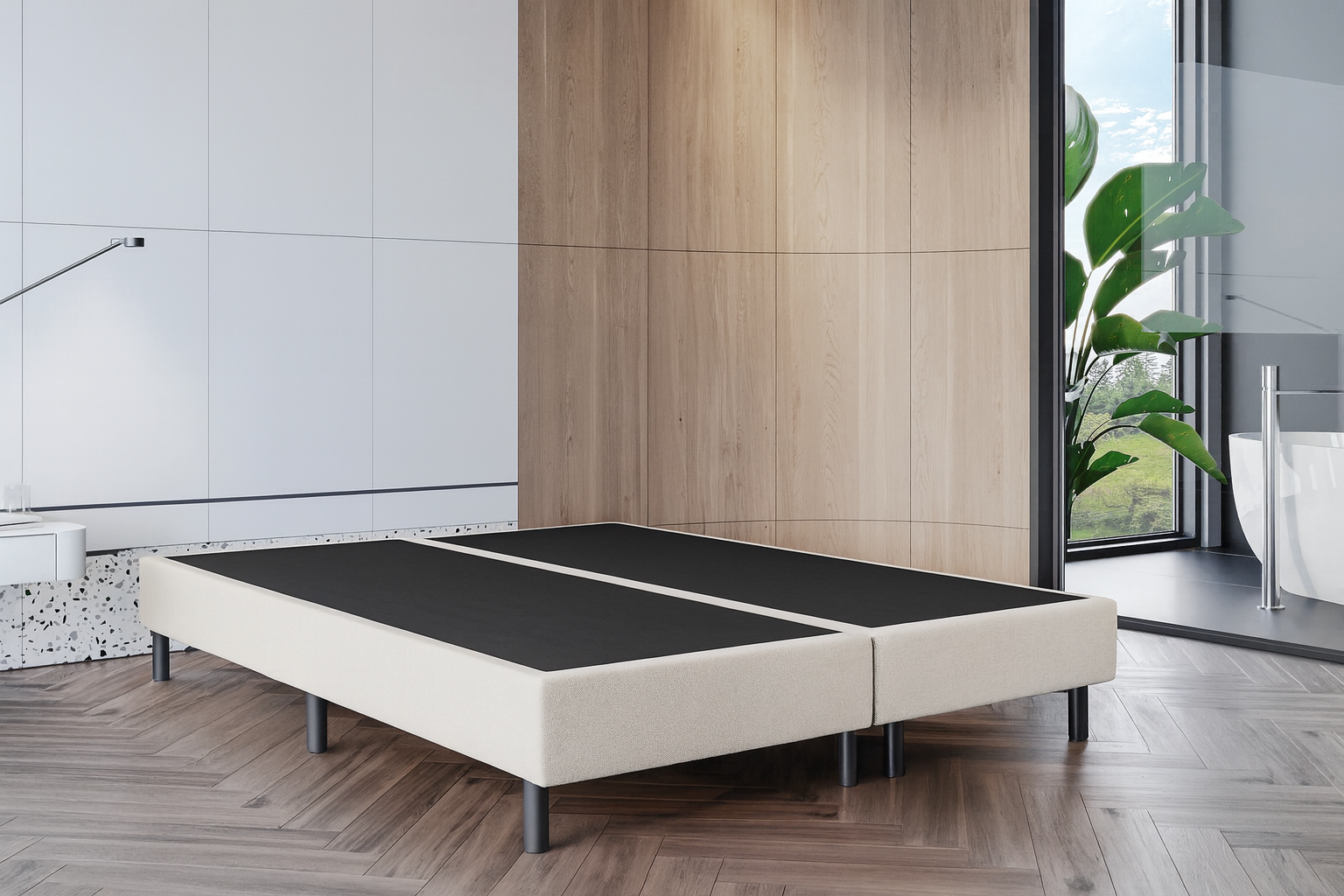 OP=OP Pocketboxen Zonder Matras - 160 x 200 Beige