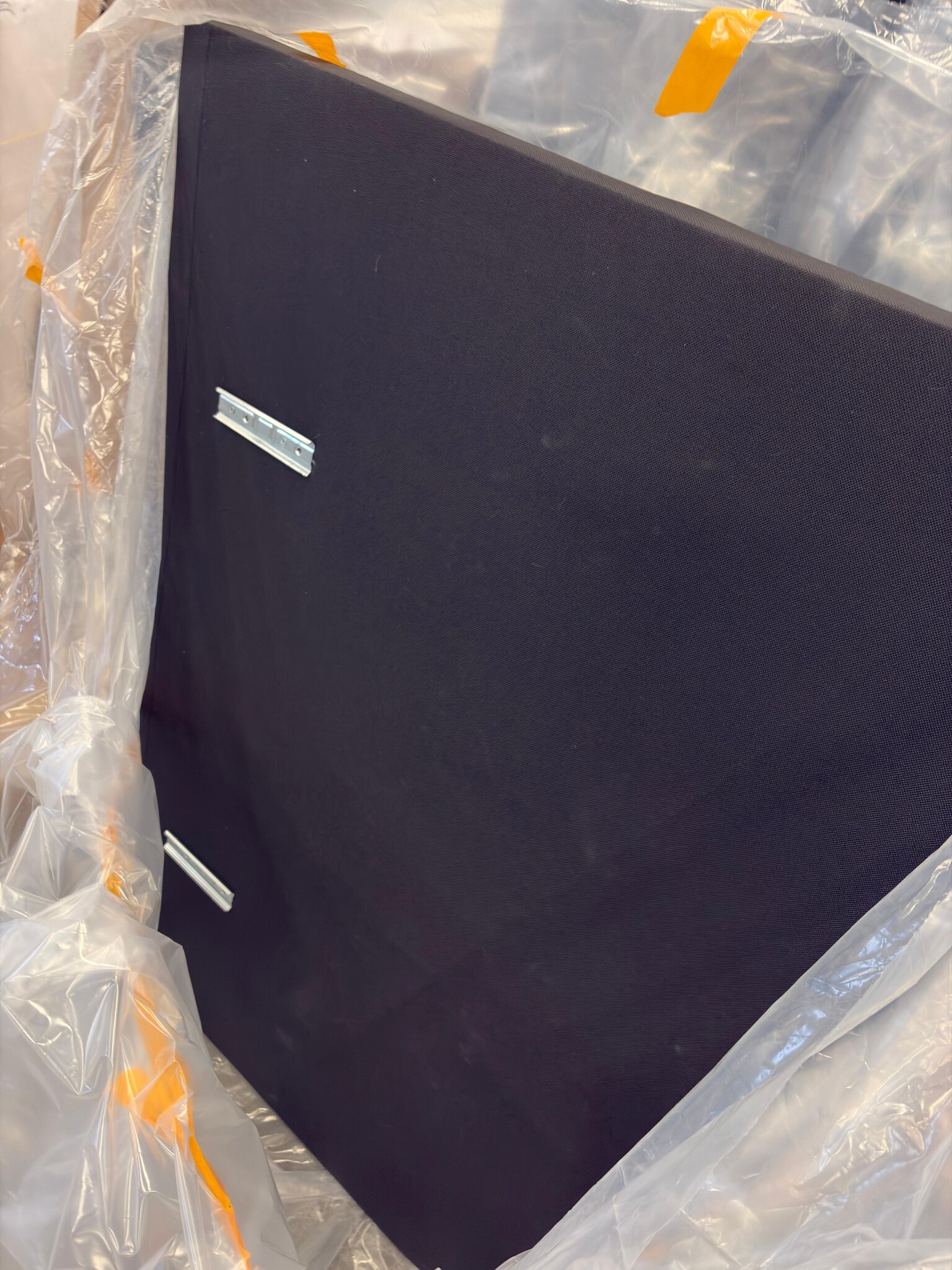 2dekans Hoofdbord Basic Zwart 140 x 100 - (Stofschade + Niet in originele verpakking)