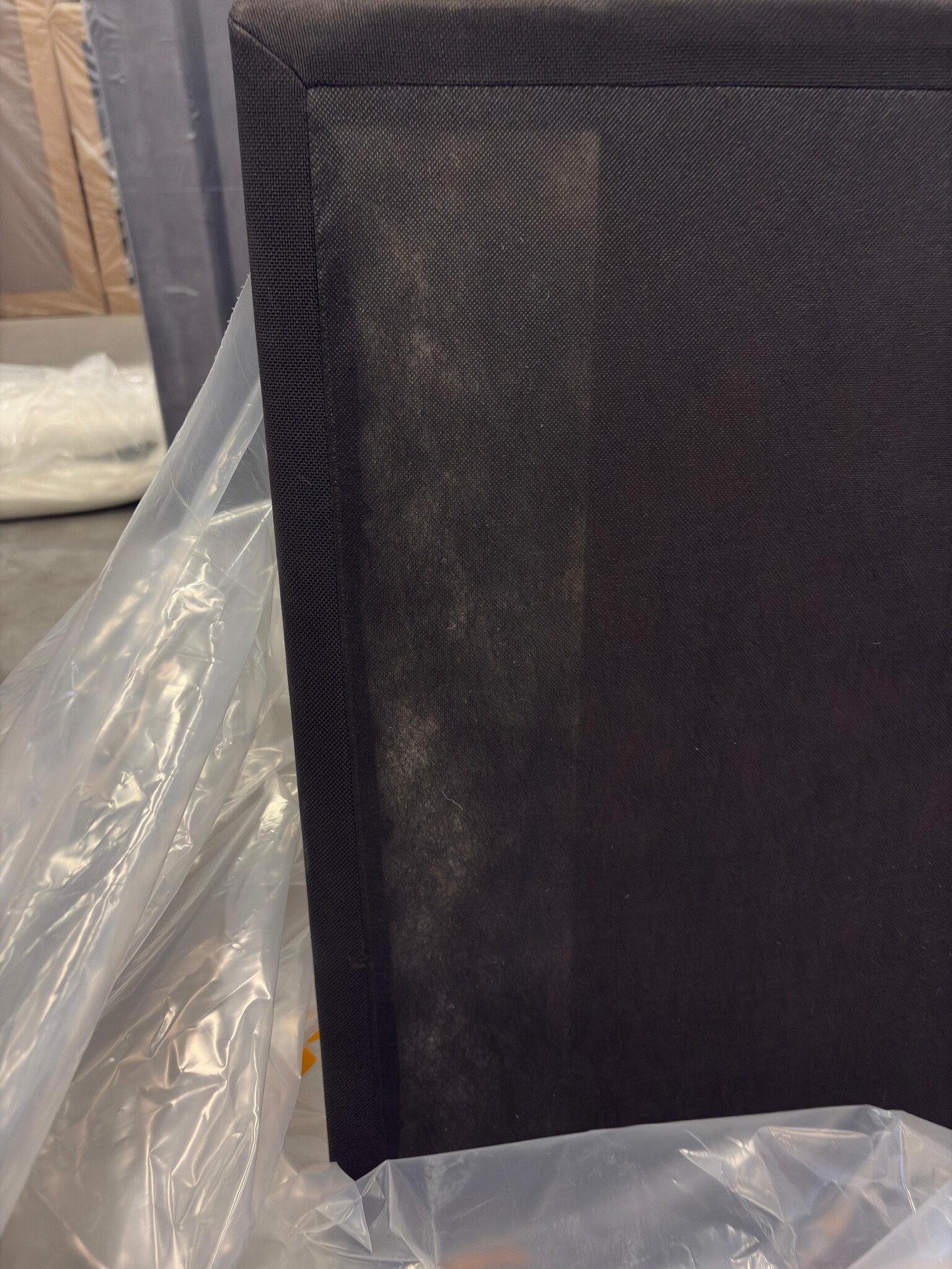 2dekans Hoofdbord Basic Zwart 140 x 100 - (Stofschade + Niet in originele verpakking)