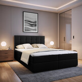 2dekans Opberg Boxspring Bloss 180 x 200 Zwart [Schade binnenkant opbergruimte]