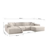 U-Bank Santiago – Universele opstelling – Ruime keuze in stoffen en kleuren