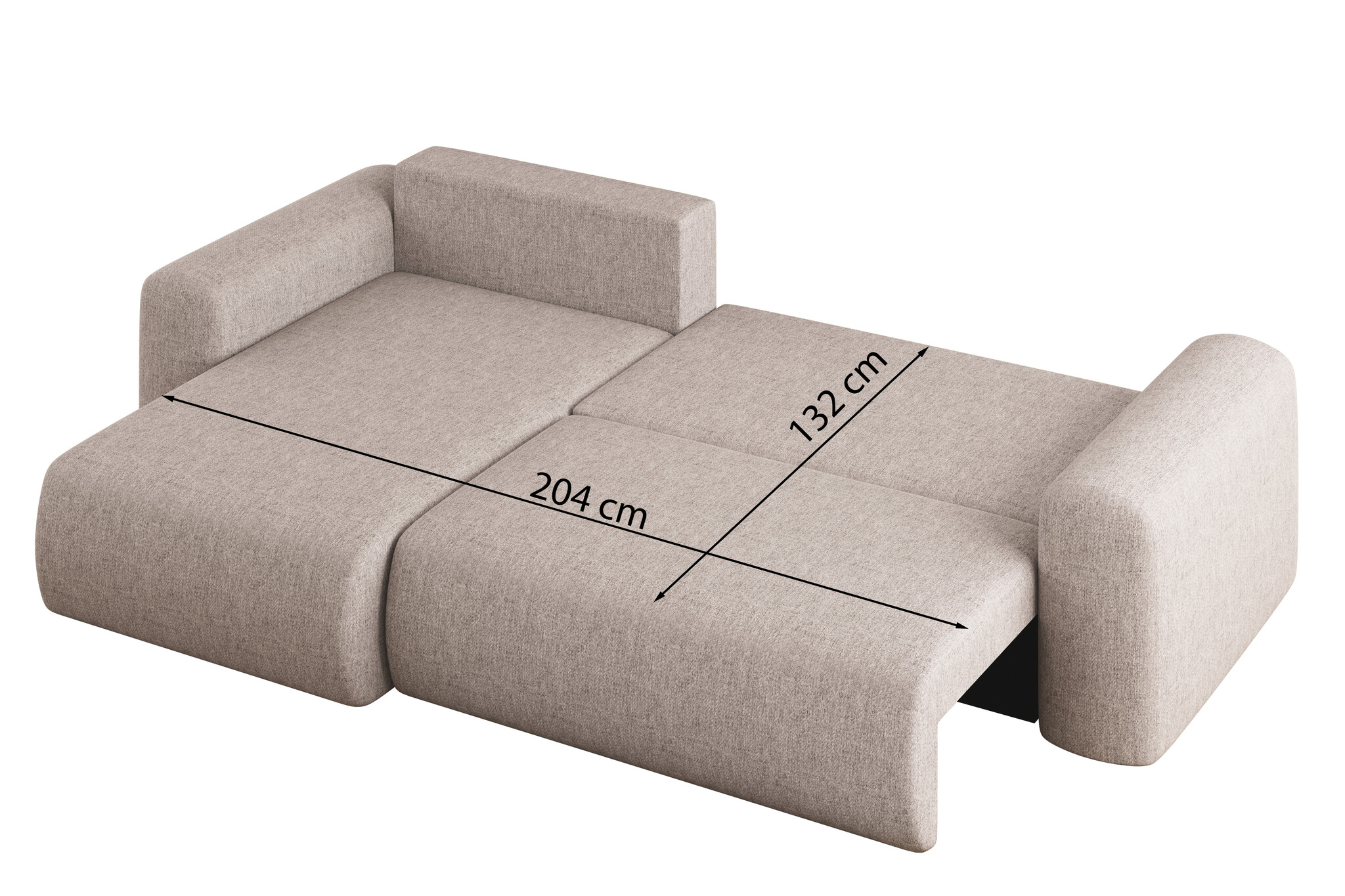Slaapbank Canberra met Opbergruimte | Loungebank – Universeel – Ruime keuze in stof en kleur
