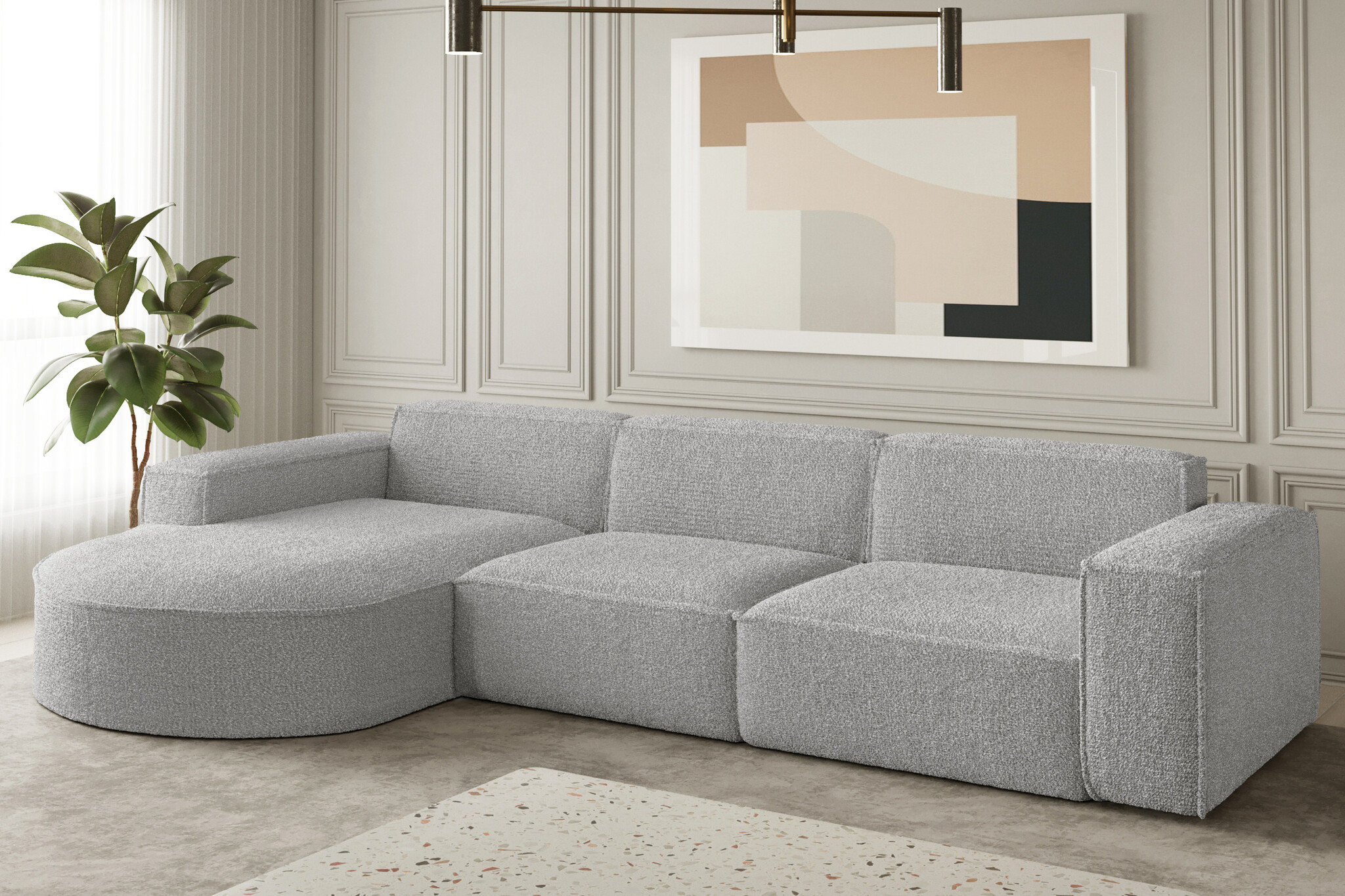 Loungebank Panama – Linker of Rechter loungegedeelte – Ruime keuze in stof en kleur