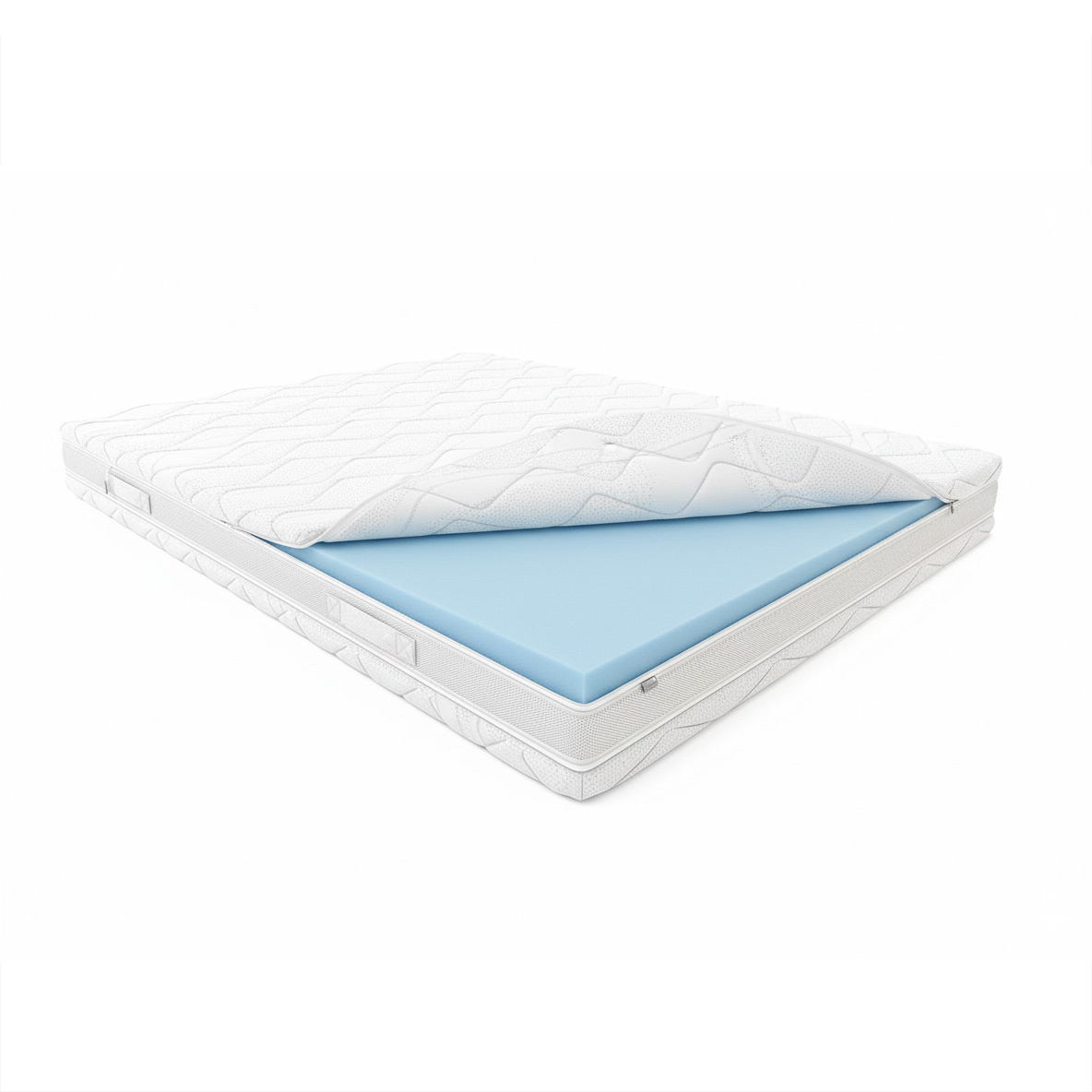 Pocketveermatras Tencel Koudschuim met dubbelzijdige 4 cm Koudschuim