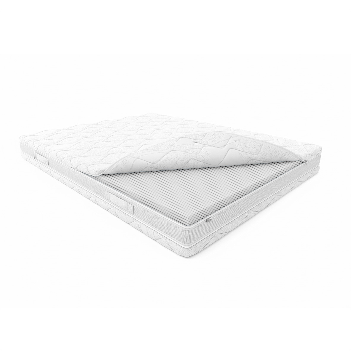 Pocketveermatras Tencel Latex met dubbelzijdige 4 cm latex - 24 cm
