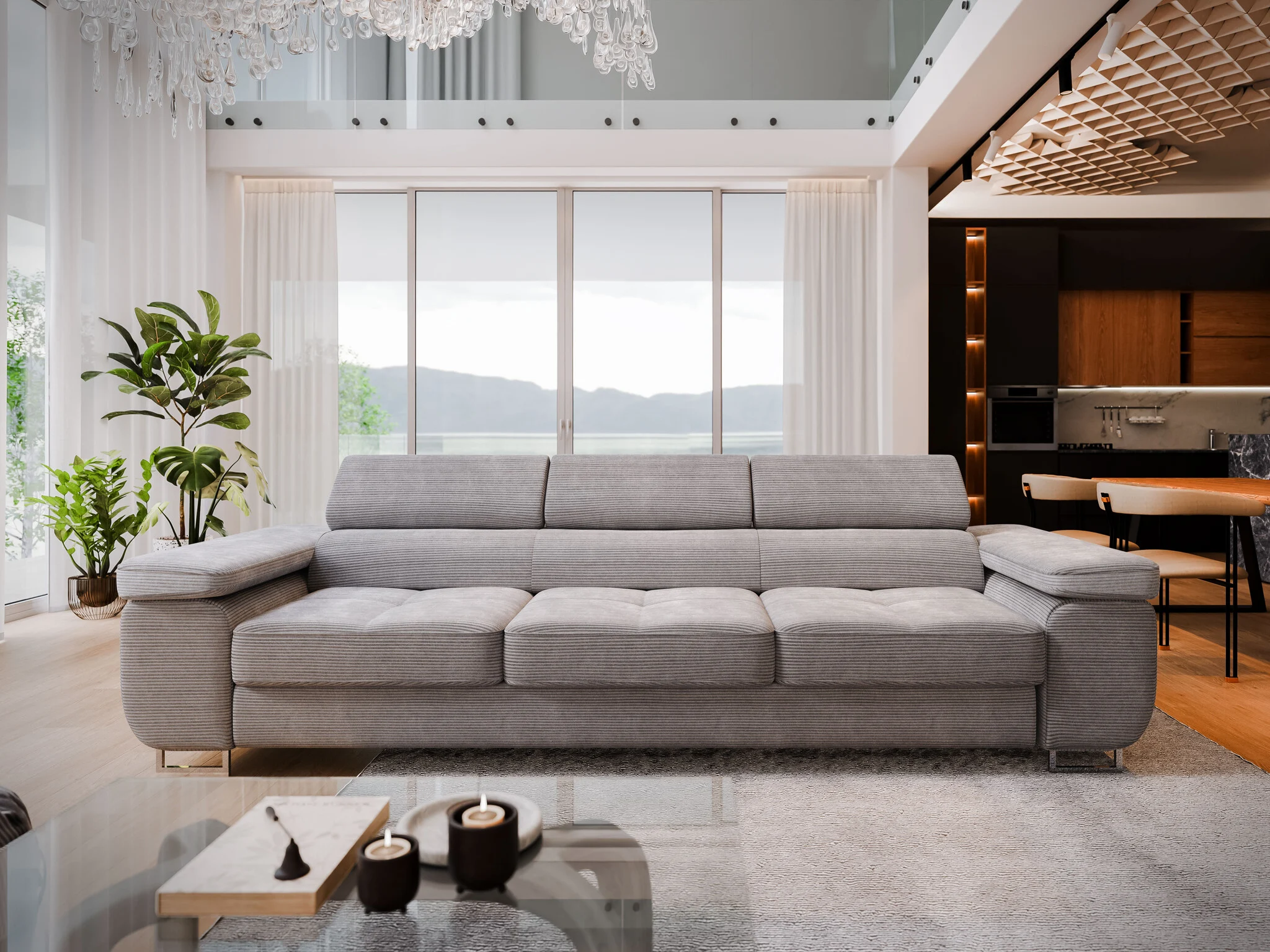 OP=OP Slaapbank Sem Sofa | Zwart - Zitbank met Slaapfunctie