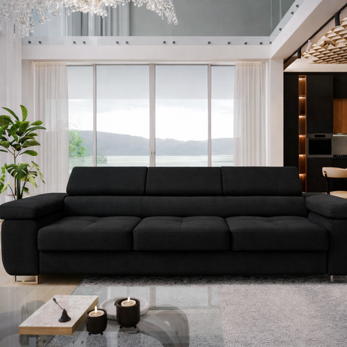 OP=OP Slaapbank Sem Sofa | Zwart - Zitbank met Slaapfunctie