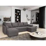 2dekans U-bank Kos Antraciet - Slaapbank met opbergruimte [Niet in originele verpakking]