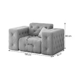 Fauteuil Malibu – Universele opstelling – Ruime keuze in stoffen en kleuren