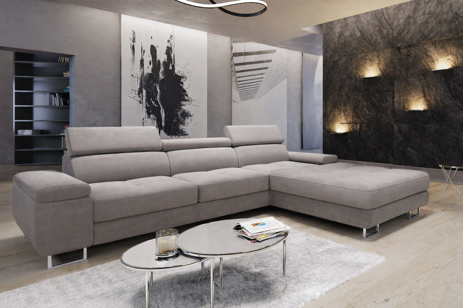 Slaapbank met opbergruimte Sem | L-Hoekbank