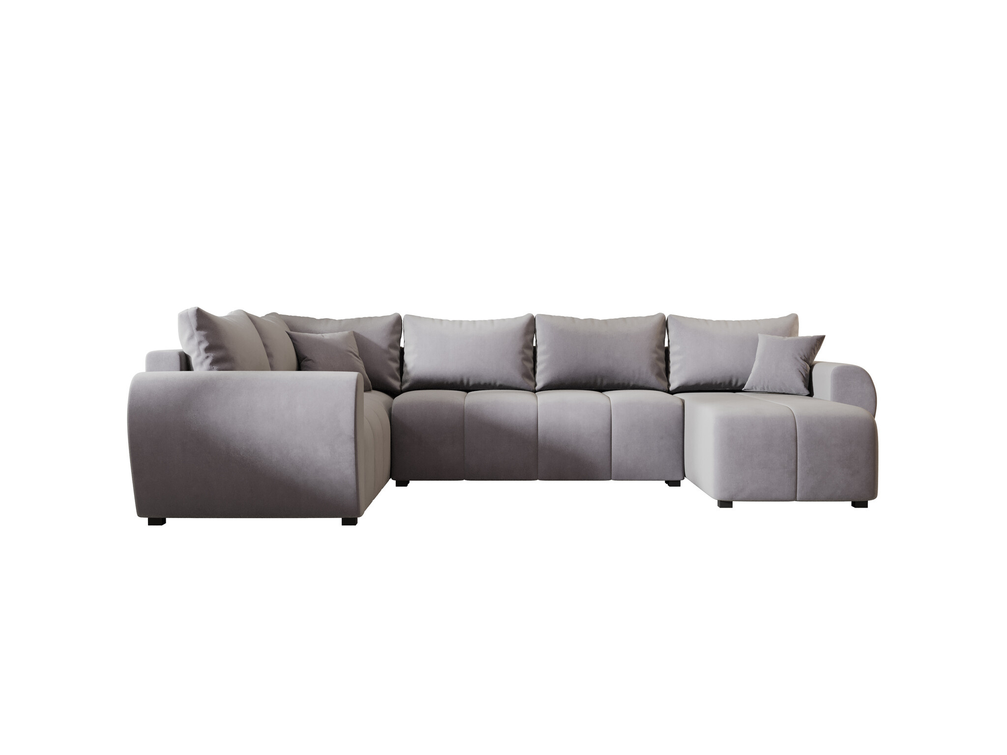 2dekans Slaapbank met opbergruimte Max | U-bank XL | Links | Suede Cognac (Stofschade)