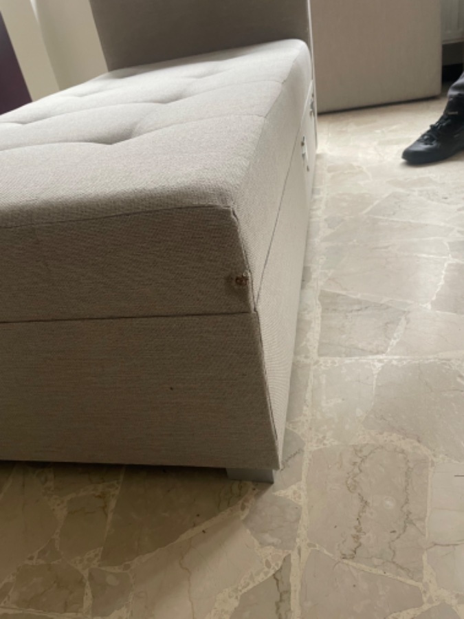 2dekans Hoekbank Kos Beige - Universeel - Slaapbank met opbergruimte [Stofschade + Niet in originele verpakking]