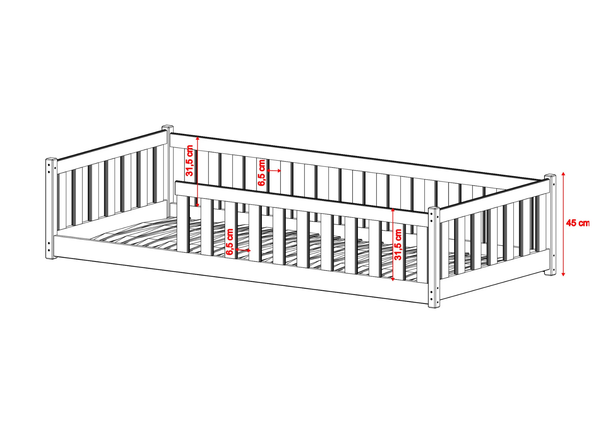 OP=OP Vloerbed Owen 120 x 200 - Kinderbed