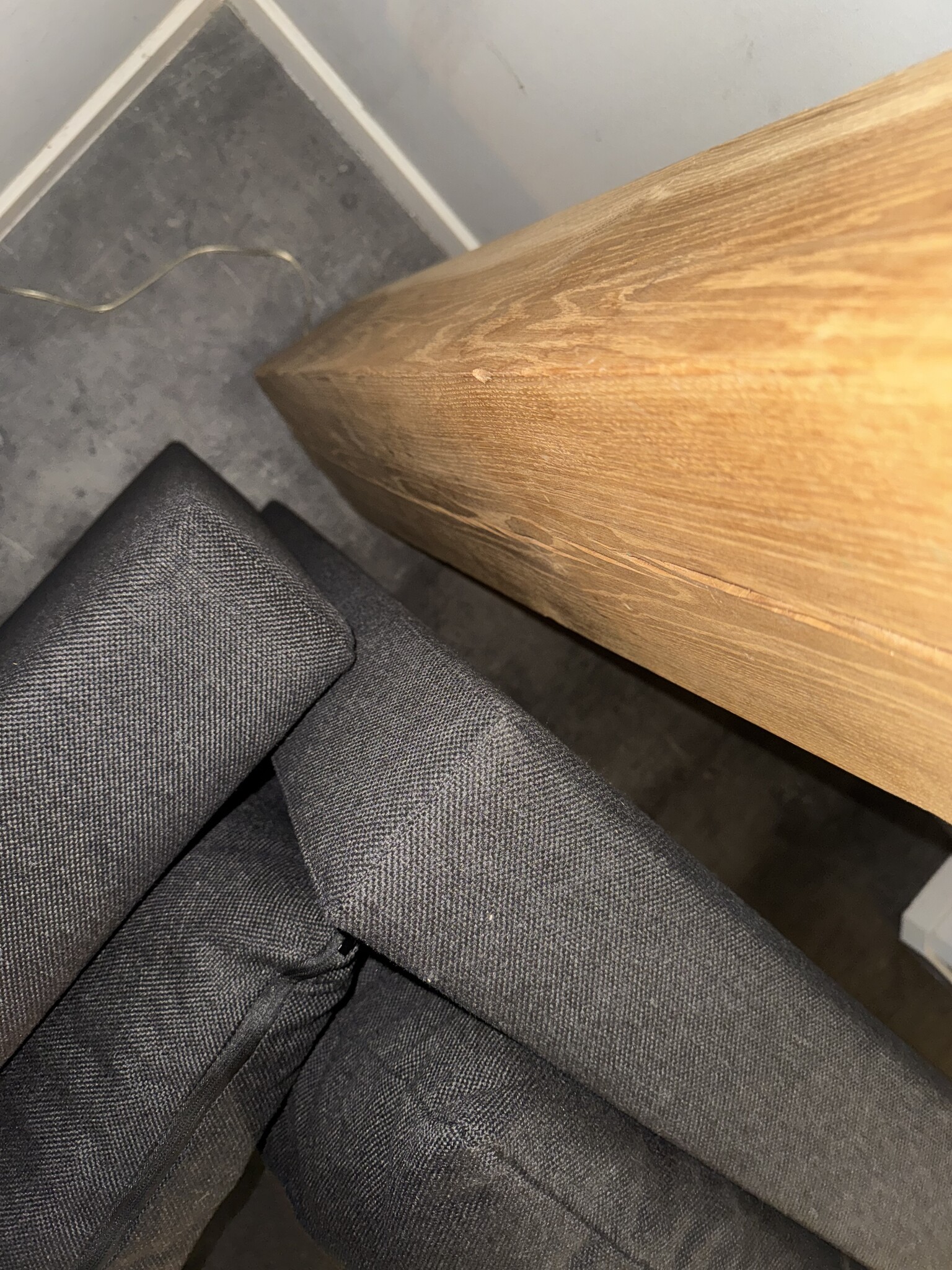 2dekans U-bank Kos Zwart- Slaapbank met opbergruimte [Mist 1x Kussen - Niet in originele verpakking - Kans op schade - Lichte Hoogte Verschil]