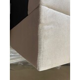 2dekans Opberg Boxspring Fluweel Fondi 160 x 200 Ecru - incl. voetbord (Schade + Niet in originele verpakking)