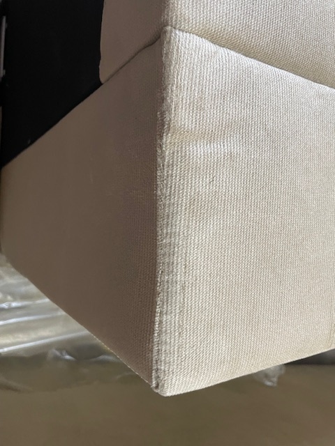 2dekans Opberg Boxspring Fluweel Fondi 160 x 200 Ecru - incl. voetbord (Schade + Niet in originele verpakking)