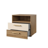 OP=OP Nachtkastje met Lades Verdal - Eiken
