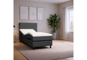 OP=OP Elektrische boxspring Basic 90 x 200  Antraciet