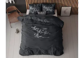 Live, laugh and love Antraciet