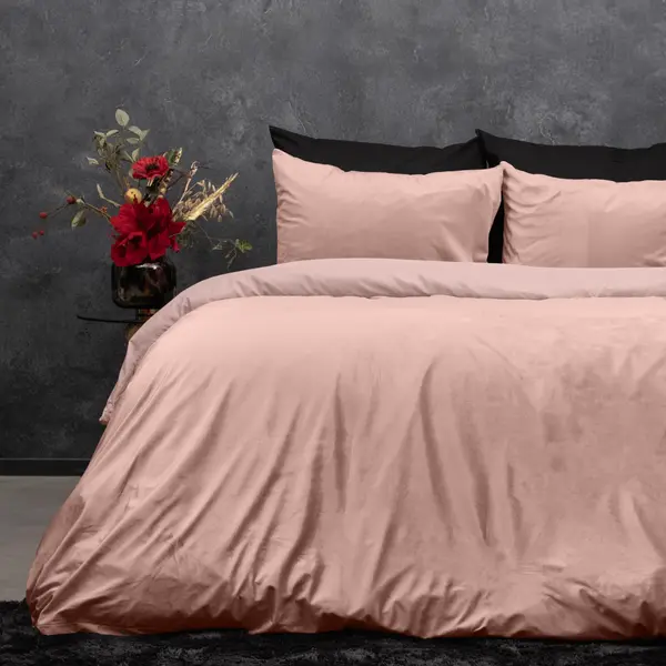 Sleeptime Velvet Uni Dekbedovertrek Roze