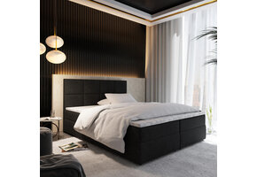 2dekans Vaste Boxspring Levi 160 x 200 Zwart (Niet in originele verpakking - Kans op schade)