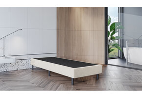 2dekans Harde Box Zonder Matras 90 x 200 Beige - (Gat in achterkant doek )