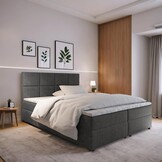 2dekans Opberg Boxspring Levi - 180 x 200 Antraciet (Niet in originele verpakking - Kans op schade)