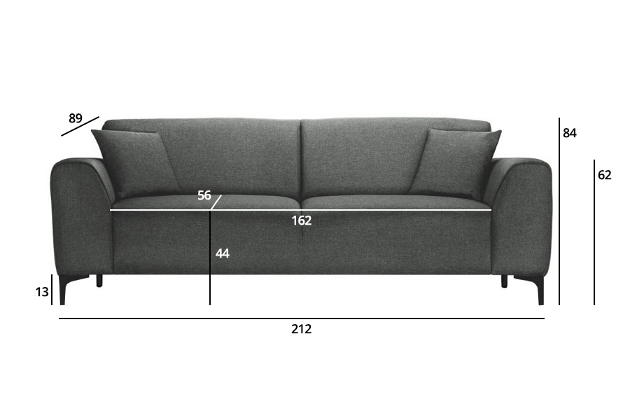 Zitbank Dallas - 3 zits