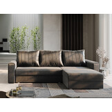 Showroommodel Slaapbank met opbergruimte Noa | Velvet Zalm | Hoekbank (Niet in originele verpakking)