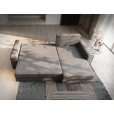 Showroommodel Slaapbank met opbergruimte Noa | Velvet Zalm | Hoekbank (Niet in originele verpakking)