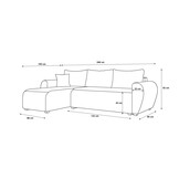 OP=OP Slaapbank met opbergruimte Max Donkerbeige | L-Hoekbank
