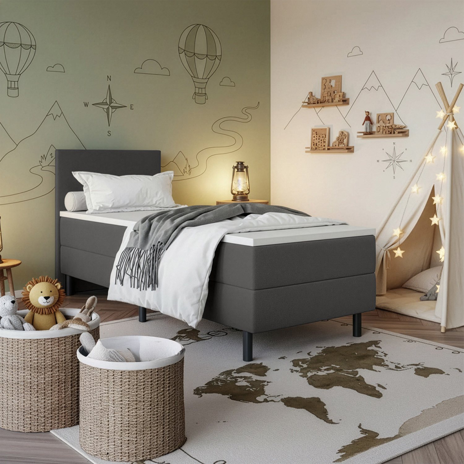 Kinderboxspring Liv – Comfortabel en stevig bed voor kinderen