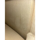 2dekans U-bank Karlo - Ribstof Creme - Slaapbank met opbergruimte -  4 zits (Vlekken - Niet in originele verpakking)