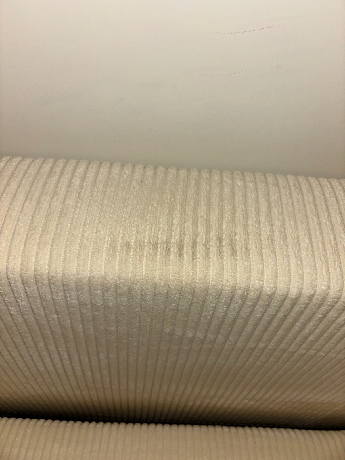 2dekans U-bank Karlo - Ribstof Creme - Slaapbank met opbergruimte -  4 zits (Vlekken - Niet in originele verpakking)