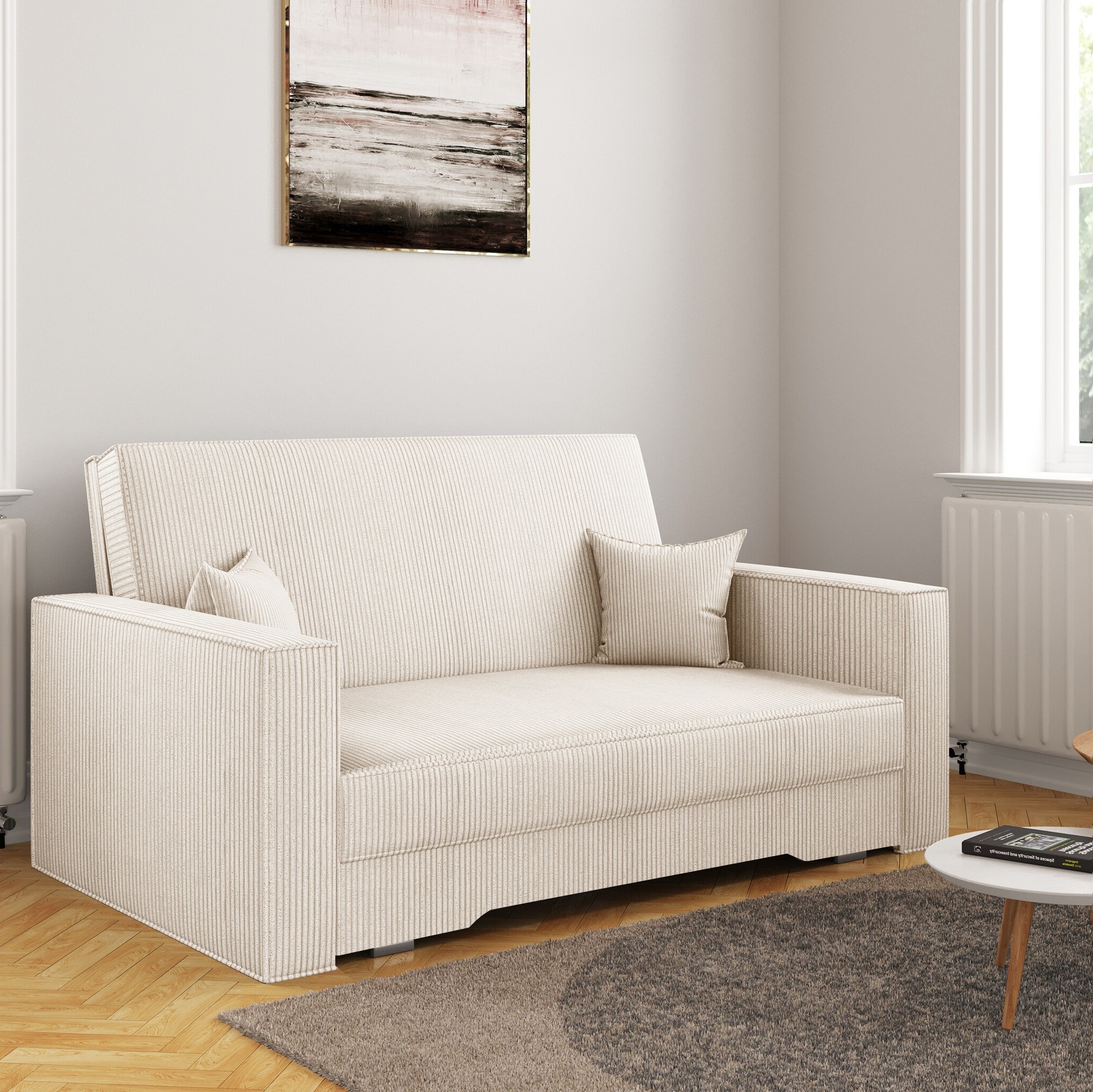 Slaapbank met Opbergruimte Athos | Zitbank B 137 cm