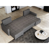 2dekans U-bank Kos Roze - Universeel - Slaapbank met opbergruimte (Niet in originele verpakking)