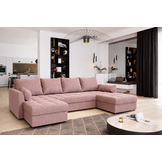 2dekans U-bank Kos Roze - Universeel - Slaapbank met opbergruimte (Niet in originele verpakking)