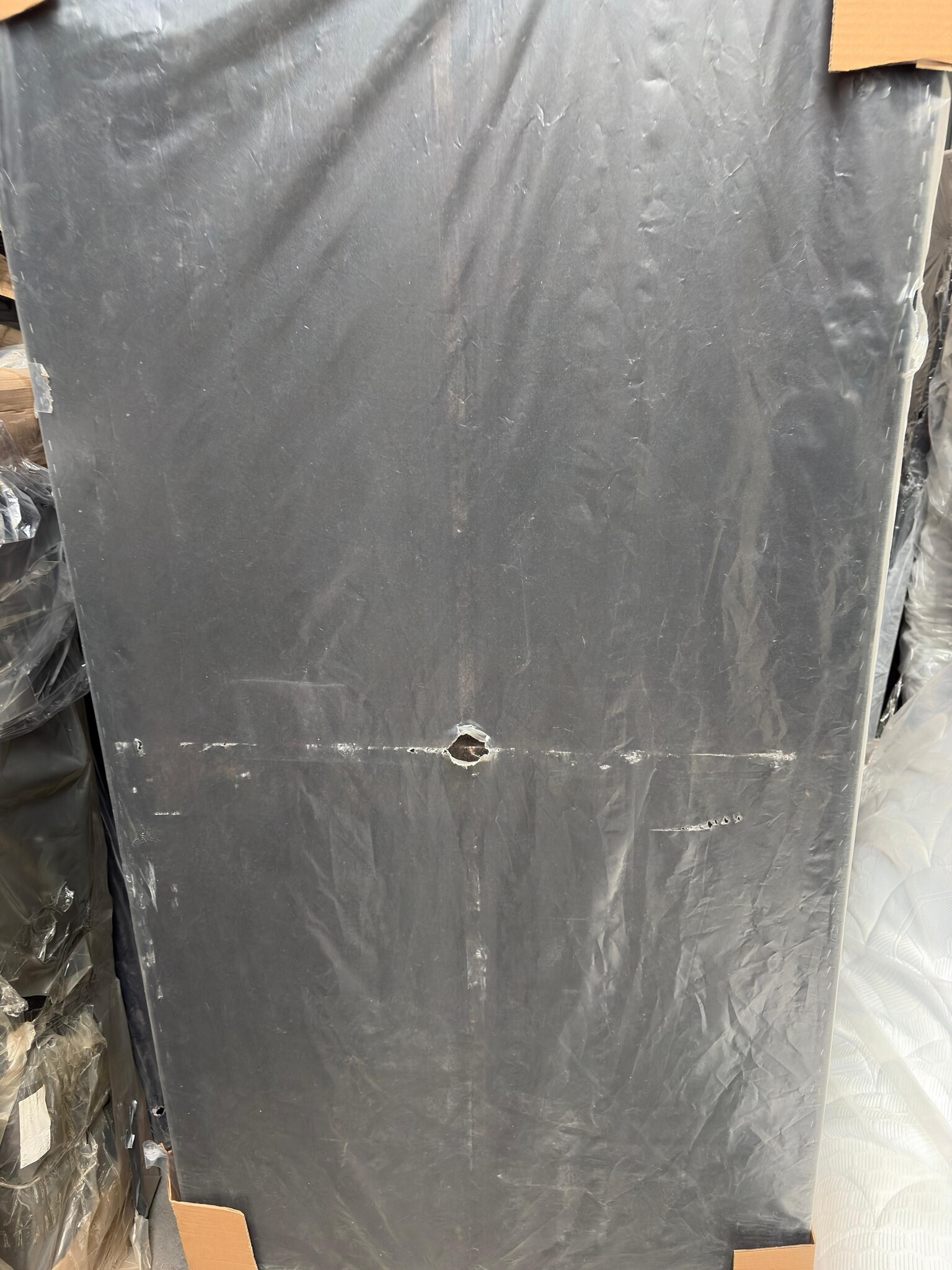 2dekans Vaste Boxspring Box Zonder Matras 90 x 200 Antraciet - (Stofdoek beschadigd - Niet in originele verpakking - kans op schade)